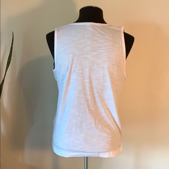 Sleeveless white BOSTON PROPER tank top SZ-Sm - Picture 4 of 4